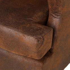 Red Living Fauteuil à oreilles Italo - Microfibre marron -Pas Cher Fauteuils Magasin ohrensessel italo microfaser braun 253372