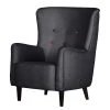 Mørteens Fauteuil à oreilles Josslyn - Sans repose-pieds -Pas Cher Fauteuils Magasin ohrensessel josslyn webstoff dunkelgrau 464550