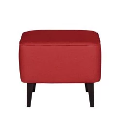 Mørteens Fauteuil à oreilles Josslyn - Tissu rouge - Avec repose-pieds -Pas Cher Fauteuils Magasin ohrensessel josslyn webstoff rot 453396