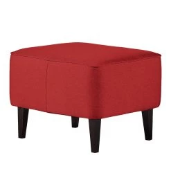 Mørteens Fauteuil à oreilles Josslyn - Tissu rouge - Avec repose-pieds -Pas Cher Fauteuils Magasin ohrensessel josslyn webstoff rot 453401