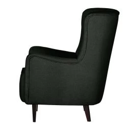 Mørteens Fauteuil à oreilles Josslyn - Tissu noir -Pas Cher Fauteuils Magasin ohrensessel josslyn webstoff schwarz 453358