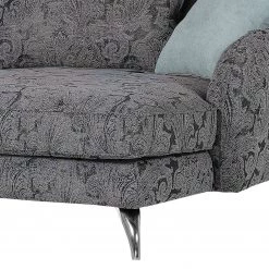 Velvet Studio Fauteuil à oreilles Leeman - Tissu structuré - Gris -Pas Cher Fauteuils Magasin ohrensessel leeman strukturstoff grau 4697772