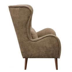 Mørteens Fauteuil à oreilles Madame Lebon II - Latte macchiatto -Pas Cher Fauteuils Magasin ohrensessel madame lebon ii microfaser latte macchiato 4263580
