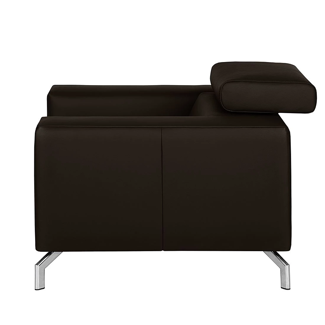 Loftscape Fauteuil Varberg XXL - Cuir véritable marron foncé 6 Loftscape Fauteuil Varberg XXL - Cuir véritable marron foncé – Image 4