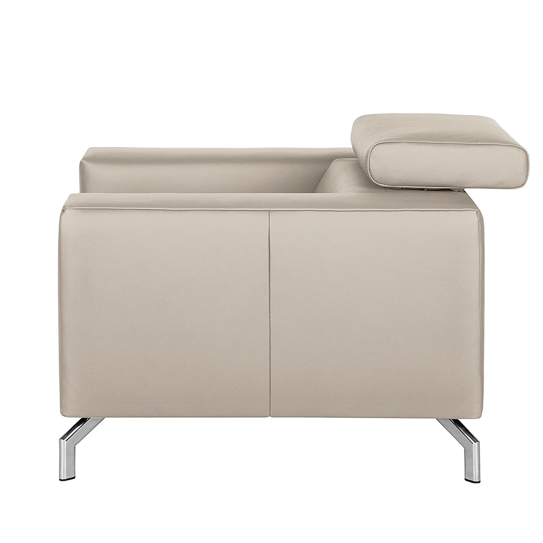 Loftscape Fauteuil Varberg - Cuir véritable taupe 6 Loftscape Fauteuil Varberg - Cuir véritable taupe – Image 4