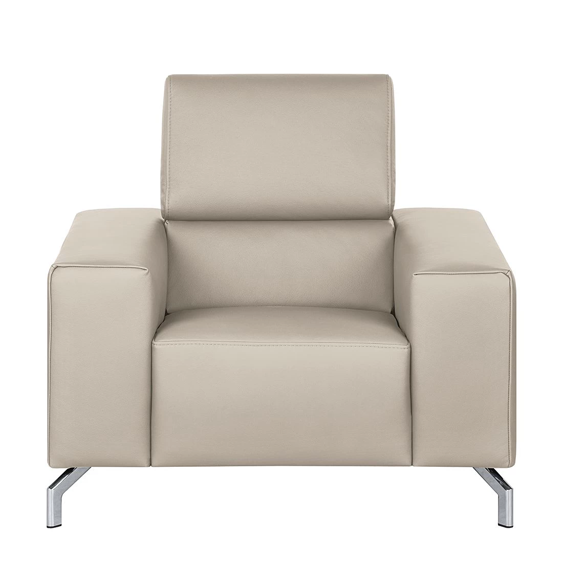 Loftscape Fauteuil Varberg XXL - Cuir véritable taupe 5 Loftscape Fauteuil Varberg XXL - Cuir véritable taupe – Image 3