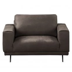 Fredriks Fauteuil Ramilia - Gris marron -Pas Cher Fauteuils Magasin polstergarnitur ramilia 3 2 1 antiklederlook braungrau 4882288