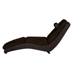 Roomscape Chaise longue de relaxation Carson - Cuir synthétique mocca / Tissu structuré marron -Pas Cher Fauteuils Magasin relaxliege carson kunstleder mocca strukturstoff braun 459524
