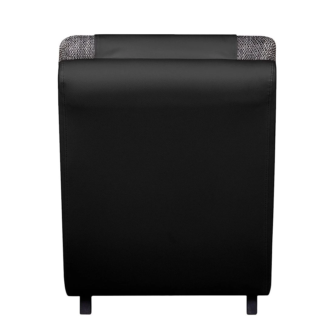 Re:concept Chaise longue de relaxation Carson - Cuir synthétique noir / Tissu structuré gris clair 8 Re:concept Chaise longue de relaxation Carson - Cuir synthétique noir / Tissu structuré gris clair – Image 6