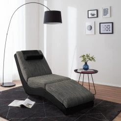 Re:concept Chaise longue de relaxation Carson - Cuir synthétique noir / Tissu structuré gris clair 16 Re:concept Chaise longue de relaxation Carson - Cuir synthétique noir / Tissu structuré gris clair -Pas Cher Fauteuils Magasin relaxliege carson kunstleder schwarz strukturstoff hellgrau 4905196