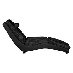 Roomscape Chaise longue de relaxation Carson - Cuir synthétique / Tissu structuré noir -Pas Cher Fauteuils Magasin relaxliege carson kunstleder strukturstoff schwarz 459509