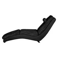 Roomscape Chaise longue de relaxation Carson - Cuir synthétique / Tissu structuré noir -Pas Cher Fauteuils Magasin relaxliege carson kunstleder strukturstoff schwarz 459510