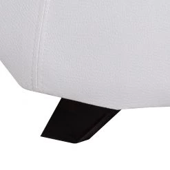 Roomscape Chaise longue de relaxation Carson - Cuir synthétique blanc / Tissu structuré gris clair -Pas Cher Fauteuils Magasin relaxliege carson kunstleder weiss strukturstoff hellgrau 388174