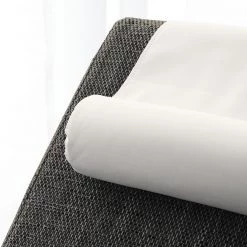 Roomscape Chaise longue de relaxation Carson - Cuir synthétique blanc / Tissu structuré gris clair -Pas Cher Fauteuils Magasin relaxliege carson kunstleder weiss strukturstoff hellgrau 4905176