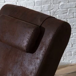 Red Living Chaise longue de relaxation Ohara - Aspect vieux cuir marron foncé -Pas Cher Fauteuils Magasin relaxliege ohara antiklederoptik dunkelbraun 5092912