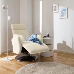 Fredriks Fauteuil de relaxation Biar - Beige clair -Pas Cher Fauteuils Magasin relaxsessel biar strukturstoff manuelle verstellung hellbeige 5003708