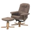 Modoform Fauteuil de relaxation Canillo I - Aspect cuir vieilli - Gris Congo (avec repose-pieds) -Pas Cher Fauteuils Magasin relaxsessel canillo i antiklederlook braun 5131176