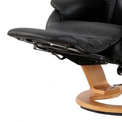 Modoform Fauteuil de relaxation Casey - Cuir véritable / Imitation cuir - Noir -Pas Cher Fauteuils Magasin relaxsessel casey echtleder kunstleder schwarz 939174