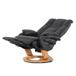 Modoform Fauteuil de relaxation Casey - Cuir véritable / Imitation cuir - Noir -Pas Cher Fauteuils Magasin relaxsessel casey echtleder kunstleder schwarz 939186