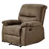 Modoform Fauteuil de relaxation Donnes - Microfibre - Marron clair
