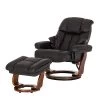 Modoform Fauteuil relax et repose-pieds Grunewald - Cuir véritable / Imitation cuir - Noir - Marron -Pas Cher Fauteuils Magasin relaxsessel grunewald mit hocker echtleder schwarz 374913