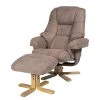 Duo Collection Fauteuil de relaxation Bordeaux - Avec repose-pieds - Microfibre - Marron -Pas Cher Fauteuils Magasin relaxsessel lacanau mit hocker microfaser braun 446443