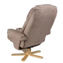 Duo Collection Fauteuil de relaxation Bordeaux - Avec repose-pieds - Microfibre - Marron -Pas Cher Fauteuils Magasin relaxsessel lacanau mit hocker microfaser braun 446448
