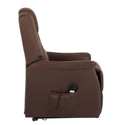 Modoform Fauteuil de relaxation Nick - Microfibre - Marron -Pas Cher Fauteuils Magasin relaxsessel nick mit aufstehfunktion microfaser braun 1578194