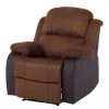 Modoform Fauteuil de relaxation Norden - Microfibre / Imitation cuir - Marron -Pas Cher Fauteuils Magasin relaxsessel norden microfaser kunstleder braun 1755198