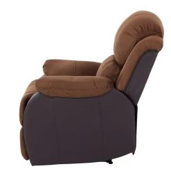 Modoform Fauteuil de relaxation Norden - Microfibre / Imitation cuir - Marron -Pas Cher Fauteuils Magasin relaxsessel norden microfaser kunstleder braun 1755206