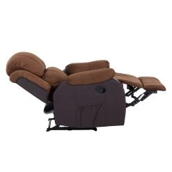Modoform Fauteuil de relaxation Norden - Microfibre / Imitation cuir - Marron -Pas Cher Fauteuils Magasin relaxsessel norden microfaser kunstleder braun 1755254