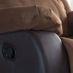 Modoform Fauteuil de relaxation Norden - Microfibre / Imitation cuir - Marron -Pas Cher Fauteuils Magasin relaxsessel norden microfaser kunstleder braun 3320725