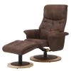 Modoform Fauteuil de relaxation Tornos - Microfibre - Marron -Pas Cher Fauteuils Magasin relaxsessel tornos mit hocker microfaser braun 3744320