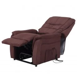 Modoform Fauteuil de relaxation Wishart - Microfibre - Marron -Pas Cher Fauteuils Magasin relaxsessel wishart mit aufstehhilfe microfaser braun 3116905