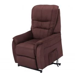 Modoform Fauteuil de relaxation Wishart - Microfibre - Marron -Pas Cher Fauteuils Magasin relaxsessel wishart mit aufstehhilfe microfaser braun 3116909