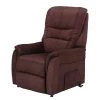 Modoform Fauteuil de relaxation Wishart - Microfibre - Marron -Pas Cher Fauteuils Magasin relaxsessel wishart mit aufstehhilfe microfaser braun 3116921