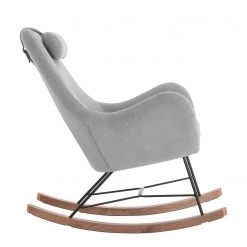 Mørteens Rocking chair Harpster - Tissu - Gris -Pas Cher Fauteuils Magasin schaukelsessel harpster webstoff grau 4708416