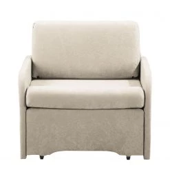 Modoform Fauteuil convertible Disley - Tissu -Pas Cher Fauteuils Magasin schlafsessel disley webstoff creme schmale armlehne 5103140
