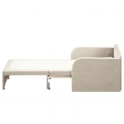 Modoform Fauteuil convertible Disley - Tissu -Pas Cher Fauteuils Magasin schlafsessel disley webstoff creme schmale armlehne 5103148