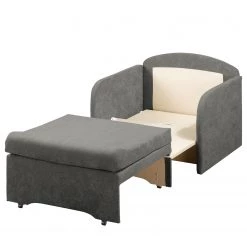 Ars Natura Fauteuil convertible Disley - Gris - Avec accoudoirs 15 Ars Natura Fauteuil convertible Disley - Gris - Avec accoudoirs -Pas Cher Fauteuils Magasin schlafsessel disley webstoff grau schmale armlehne 5103232