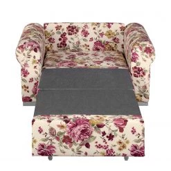 Mooved Fauteuil convertible Latina XII - Matière tissée - Motif floral beige -Pas Cher Fauteuils Magasin schlafsessel latina flachgewebe beige gebluemt 3641557