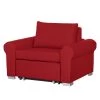 Mooved Fauteuil convertible Latina IV - Rouge -Pas Cher Fauteuils Magasin schlafsessel latina ii webstoff rot 3641033