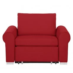 Mooved Fauteuil convertible Latina IV - Rouge -Pas Cher Fauteuils Magasin schlafsessel latina ii webstoff rot 3641041