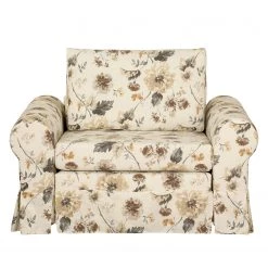 Mooved Fauteuil convertible Latina VIII - Beige / Marron -Pas Cher Fauteuils Magasin schlafsessel latina iv flachgewebe gebluemt beige braun 4301472