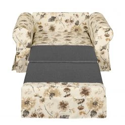 Mooved Fauteuil convertible Latina VIII - Beige / Marron -Pas Cher Fauteuils Magasin schlafsessel latina iv flachgewebe gebluemt beige braun 4301496