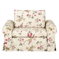 Mooved Fauteuil convertible Latina VI - Crème -Pas Cher Fauteuils Magasin schlafsessel latina v flachgewebe gebluemt creme 4132820
