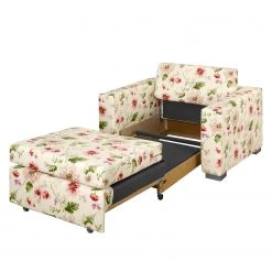 Mooved Fauteuil convertible Latina VIII - Beige / Rose -Pas Cher Fauteuils Magasin schlafsessel latina vi flachgewebe gebluemt beige rosa 4095408