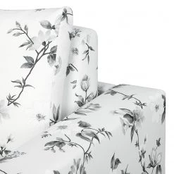 Mooved Fauteuil convertible Latina VII - Matière tissée - Motif floral - Blanc / Gris -Pas Cher Fauteuils Magasin schlafsessel latina vii flachgewebe weiss grau 4197472