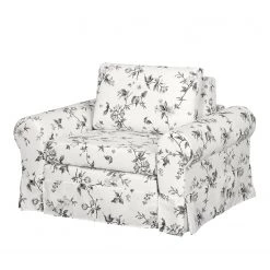 Mooved Fauteuil convertible Latina VII - Matière tissée - Blanc / Gris