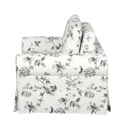 Mooved Fauteuil convertible Latina VII - Matière tissée - Blanc / Gris -Pas Cher Fauteuils Magasin schlafsessel lepe gebluemt weiss grau 4134132